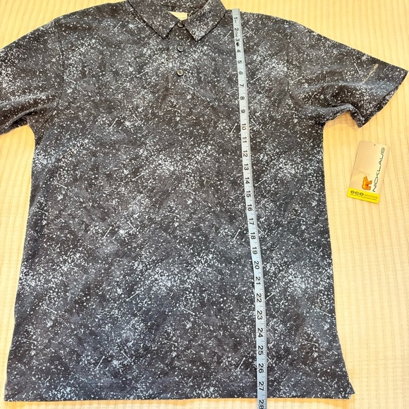 Jack Nicklaus NWT Palm Leaf Navy Blue Men's Golf Polo Size Small SPF 50 - Picture 9 of 10